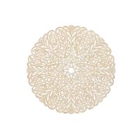   Fali Dekoráció Home ESPRIT Fehér Természetes Mandala Indiai Férfi 119 x 1,5 x 119 cm MOST 90360 HELYETT 57179 Ft-ért!