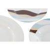 Edénykészlet Home ESPRIT Kék Zöld Porcelán Trópusi 18 Darabok 27 x 27 x 2 cm MOST 56801 HELYETT 33244 Ft-ért!