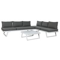   Kanapé és Asztal Készlet Home ESPRIT Fém 130 x 68 x 65 cm MOST 774791 HELYETT 496938 Ft-ért!