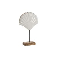   Dekoratív Figura Home ESPRIT Fehér Természetes Kagyló Mediterrán 17 x 5 x 29 cm MOST 9366 HELYETT 5258 Ft-ért!