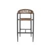 Hokedli Home ESPRIT Barna Fekete Alumínium Rattan 52 x 55 x 105 cm MOST 129743 HELYETT 82107 Ft-ért!