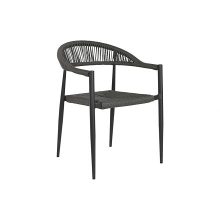 градински стол Home ESPRIT Fekete Sötét szürke Alumínium Rattan 56 x 60 x 78 cm MOST 93384 HELYETT 59098 Ft-ért!