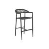 Hokedli Home ESPRIT Fekete Sötét szürke Alumínium Rattan 52 x 55 x 105 cm MOST 108056 HELYETT 68382 Ft-ért!