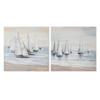   Kép Home ESPRIT Jachtok Mediterrán 100 x 2,8 x 100 cm (2 egység) MOST 53459 HELYETT 31285 Ft-ért!