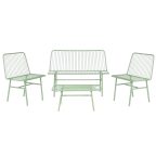   Asztal szett 3 fotellel Home ESPRIT Menta Fém 115 x 53 x 83 cm MOST 217844 HELYETT 139724 Ft-ért!