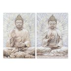   Kép Home ESPRIT Buddha Keleti 70 x 3 x 100 cm (2 egység) MOST 63506 HELYETT 37163 Ft-ért!