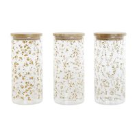   csónak DKD Home Decor Zöld Rózsaszín Mustár Természetes Szilikon Bambusz Boroszilikát üveg Shabby Chic 1,4 L (4 egység) MOST 26397 HELYETT 15452 Ft-ért!