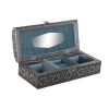 Ékszeres doboz DKD Home Decor Ezüst színű Égszínkék Fa Alumínium 22,5 x 10 x 6,5 cm MOST 13543 HELYETT 8111 Ft-ért!