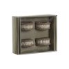 Szalvéta gyűrű DKD Home Decor Természetes Juta Gyanta Alumínium 6 x 3 x 6 cm 4 Darabok MOST 7819 HELYETT 4680 Ft-ért!