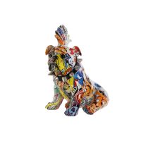   Dekoratív Figura Home ESPRIT Többszínű Kutya 17 x 25 x 27 cm MOST 38122 HELYETT 22315 Ft-ért!