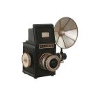   Dekoratív Figura Home ESPRIT Fekete Ezüst színű Kamera Vintage 26 x 16 x 24 cm MOST 21934 HELYETT 12840 Ft-ért!