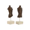 Dekoratív Figura Home ESPRIT Fehér Világos barna mellszobor 9,5 x 8 x 31 cm (2 egység) MOST 29800 HELYETT 17445 Ft-ért!