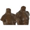 Dekoratív Figura Home ESPRIT Fehér Világos barna mellszobor 9,5 x 8 x 31 cm (2 egység) MOST 29800 HELYETT 17445 Ft-ért!