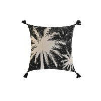   Párna Home ESPRIT Fekete Boho Pálmafa 45 x 5 x 45 cm MOST 12383 HELYETT 6953 Ft-ért!