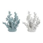   Dekoratív Figura Home ESPRIT Kék Fehér Korall Mediterrán 21,5 x 18 x 21,5 cm MOST 33466 HELYETT 19586 Ft-ért!