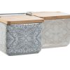 Sótartó fedéllel Home ESPRIT Kék Bézs szín Rózsaszín Halványlila Bambusz 750 ml 14 x 12,5 x 12 cm (2 egység) MOST 13141 HELYETT 7863 Ft-ért!