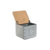 Sótartó fedéllel Home ESPRIT Kék Bézs szín Rózsaszín Halványlila Bambusz 750 ml 14 x 12,5 x 12 cm (2 egység) MOST 13141 HELYETT 7863 Ft-ért!