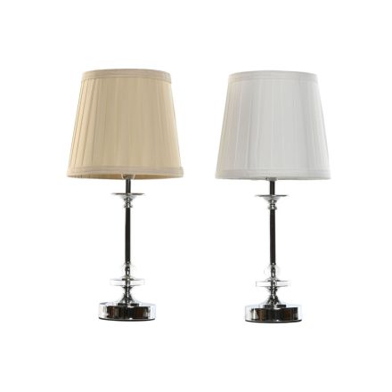 Asztali lámpa Home ESPRIT Fehér Bézs szín Fém 25 W 220 V 20 x 20 x 43 cm (2 egység) MOST 34982 HELYETT 20471 Ft-ért!