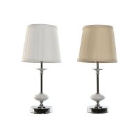   Asztali lámpa Home ESPRIT Fehér Bézs szín Fém Porcelán 25 W 220 V 20 x 20 x 44 cm (2 egység) MOST 36081 HELYETT 21116 Ft-ért!