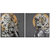   Kép Home ESPRIT цветя modern 100 x 3,5 x 100 cm (2 egység) MOST 109332 HELYETT 69192 Ft-ért!