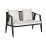 Asztal szett 3 fotellel Home ESPRIT Fekete Kristály Acél 123 x 66 x 72 cm MOST 562902 HELYETT 361034 Ft-ért!