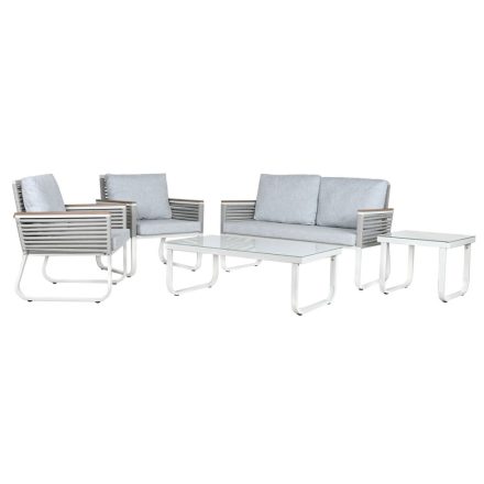 Asztal szett 3 fotellel Home ESPRIT Szürke Acél Polikarbonát 128 x 69 x 79 cm MOST 788210 HELYETT 505545 Ft-ért!