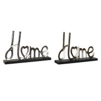  Dekoratív Figura DKD Home Decor Fekete Aranysàrga Ezüst színű Városi / szabadidő 46 x 8 x 29 cm (2 egység) MOST 45501 HELYETT 26630 Ft-ért!