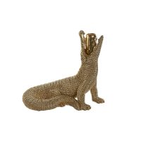   Dekoratív Figura Home ESPRIT Aranysàrga Kokrodil 26,5 x 18 x 23,5 cm MOST 25214 HELYETT 14758 Ft-ért!