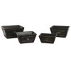 Tárolódobozok Home ESPRIT Fekete Lucfenyő 34 x 26 x 18 cm 4 Darabok MOST 38857 HELYETT 22744 Ft-ért!