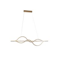   Mennyezeti Lámpa Home ESPRIT Fehér Aranysàrga Szilikon Alumínium 55 W 120 x 10 x 30 cm MOST 105349 HELYETT 66671 Ft-ért!