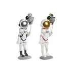   Dekoratív Figura Home ESPRIT Kék Fehér Piros Hölgy Űrhajós 16 x 12 x 41 cm (2 egység) MOST 40497 HELYETT 23703 Ft-ért!