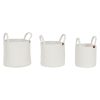Kosár készlet Home ESPRIT Fehér modern 30 x 30 x 28 cm (3 Darabok) MOST 33621 HELYETT 19677 Ft-ért!