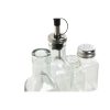 Asztali fűszer-, ecet- és olajtartó Home ESPRIT Átlátszó Fém Kristály 300 ml 22,5 x 6 x 23 cm MOST 6682 HELYETT 3754 Ft-ért!