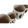 Virágcserepek készlete Home ESPRIT Fehér Fekete 13 x 13 x 15 cm (2 egység) MOST 18686 HELYETT 10938 Ft-ért!