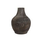   Váza Home ESPRIT Sötét szürke Császárfa Gyarmati Antik kivitelben 16 x 16 x 24 cm MOST 9018 HELYETT 5399 Ft-ért!
