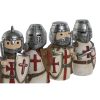 Dekoratív Figura Home ESPRIT Fehér Szürke 5 x 4 x 10 cm (4 egység) MOST 18261 HELYETT 10690 Ft-ért!