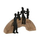   Dekoratív Figura Home ESPRIT Barna Fekete Család 26,5 x 9 x 20 cm MOST 28949 HELYETT 16941 Ft-ért!