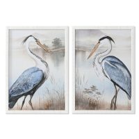   Kép Home ESPRIT Kék Fehér Madár Keleti 50 x 2,5 x 70 cm (2 egység) MOST 94552 HELYETT 59833 Ft-ért!