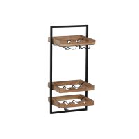   Palacktartó Home ESPRIT Fekete Természetes 35 x 25 x 75 cm MOST 63522 HELYETT 40198 Ft-ért!