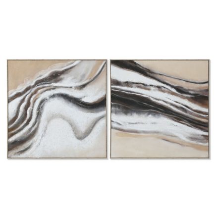 Kép Home ESPRIT Fehér Bézs szín Absztrakt modern 102 x 3,2 x 102 cm (2 egység) MOST 168221 HELYETT 107893 Ft-ért!