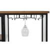 Palacktartó Home ESPRIT Fekete Természetes Fa Fém Kristály 102 x 32 x 60 cm MOST 206189 HELYETT 132242 Ft-ért!