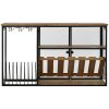 Palacktartó Home ESPRIT Fekete Természetes Fa Fém Kristály 102 x 32 x 60 cm MOST 206189 HELYETT 132242 Ft-ért!