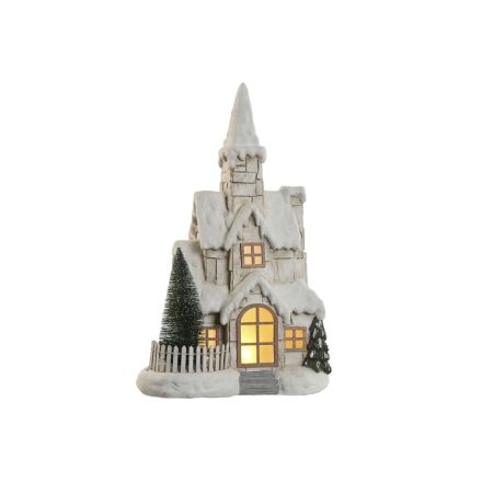 Világító dekoráció Home ESPRIT Fehér Zöld Természetes Ház 35 x 20 x 51 cm MOST 36699 HELYETT 21479 Ft-ért!