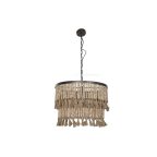   Mennyezeti Lámpa Home ESPRIT Barna Természetes Fa Fém 50 W 61 x 61 x 117 cm MOST 131800 HELYETT 84537 Ft-ért!