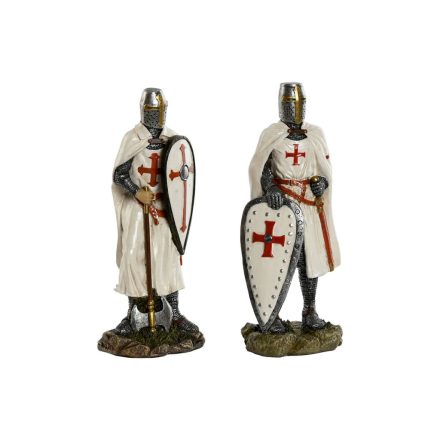 Dekoratív Figura Home ESPRIT Fehér Piros Gyanta 9 x 8 x 21 cm (2 egység) MOST 19111 HELYETT 11186 Ft-ért!