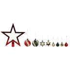   Karácsonyi díszek Home ESPRIT Piros Zöld Polietilén 21 x 6,5 x 27 cm (53 Darabok) MOST 15167 HELYETT 9078 Ft-ért!