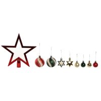   Karácsonyi díszek Home ESPRIT Piros Zöld Polietilén 21 x 6,5 x 27 cm (53 Darabok) MOST 15167 HELYETT 9078 Ft-ért!