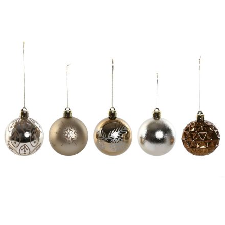 Karácsonyi díszek Home ESPRIT Bronz Polietilén 16 x 16 x 26 cm (25 Darabok) MOST 11671 HELYETT 6986 Ft-ért!