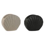  Üveg Home ESPRIT Szürke Krémszín Gyanta 12 X 6 X 10,5 cm (2 egység) MOST 10975 HELYETT 6565 Ft-ért!