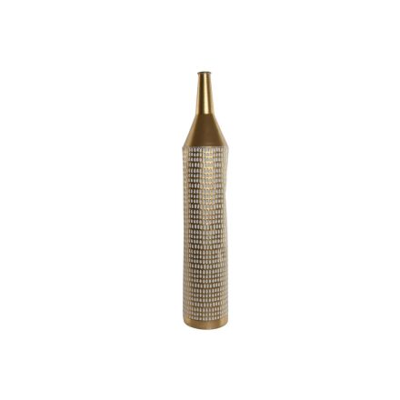 Váza Home ESPRIT Fehér Aranysàrga Fém modern 14,5 X 14,5 X 82 cm MOST 28578 HELYETT 16726 Ft-ért!
